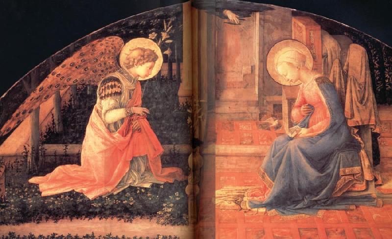 Fra Filippo Lippi Details of The Annunciation Norge oil painting art